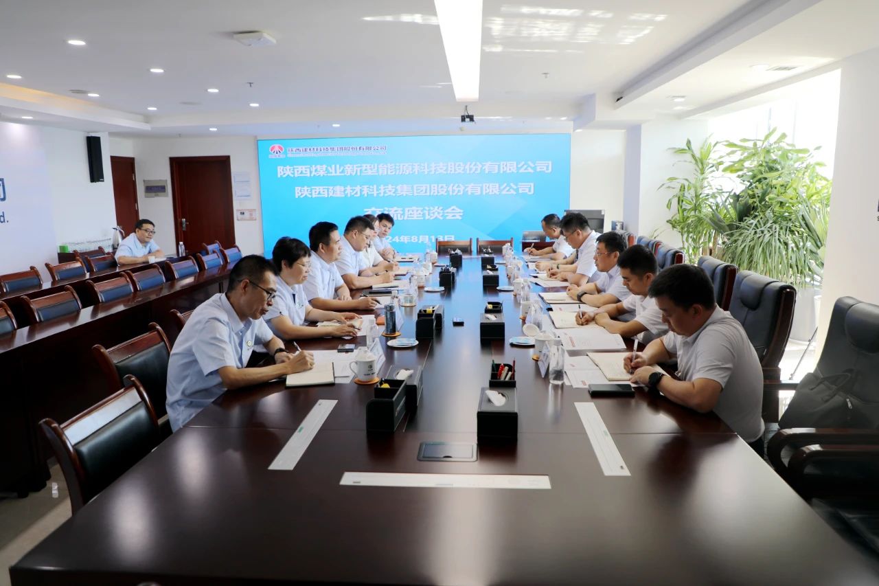 徐國強(qiáng)帶隊(duì)赴陜西建材科技公司交流座談